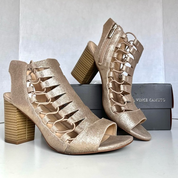 Vince Camuto Briaz Block Heel Sandal Heels - Picture 1 of 11